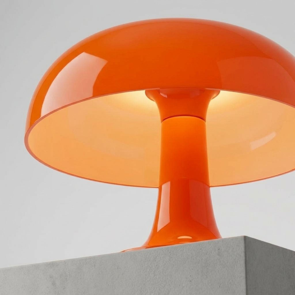 Mushroom Table Lamp, Dome Shade, Two Sizes