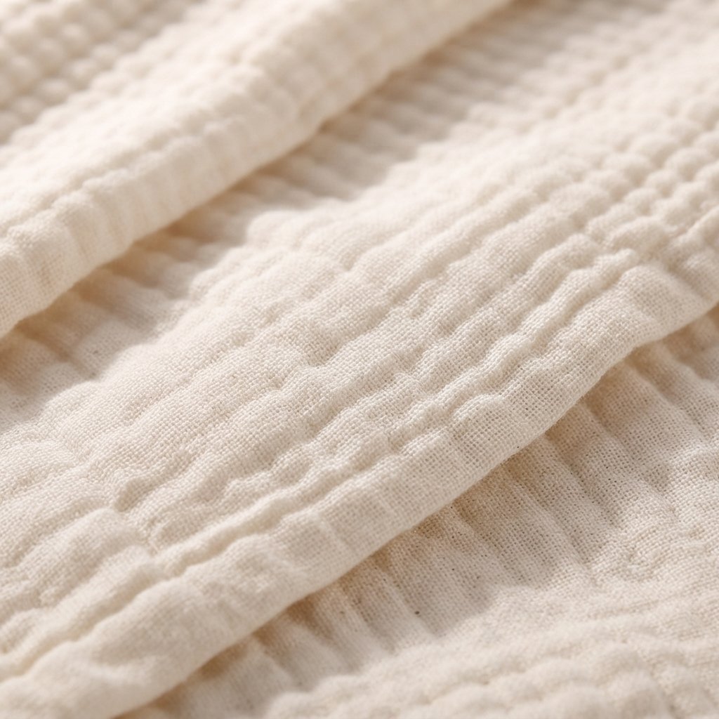 Muslin Cotton Throw Blanket, Multi-Layer Gauze