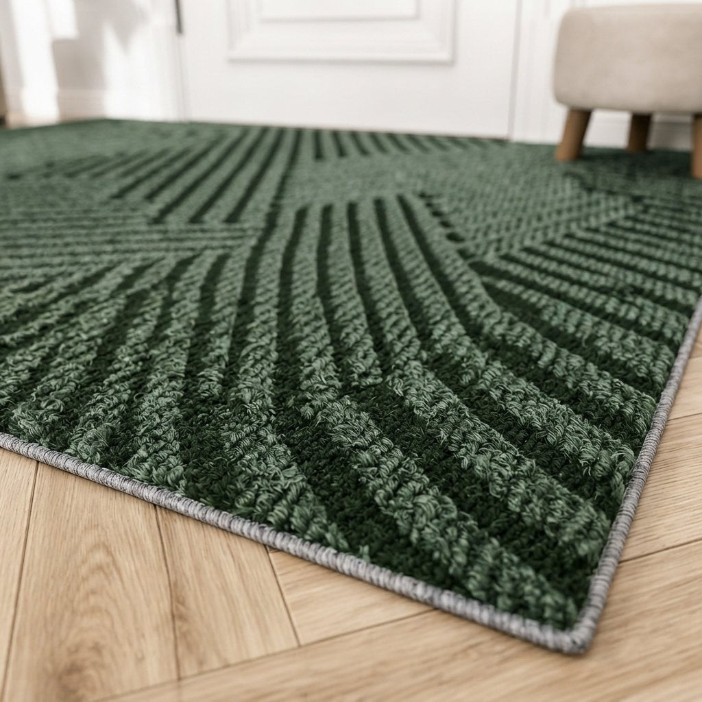 Non-Slip Door Mat with Textured Pattern, Indoor & Outdoor