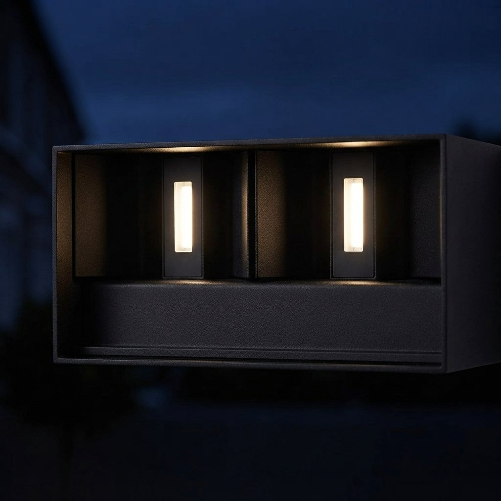 Outdoor LED Wall Light with PIR Motion Sensor, 12W/24W