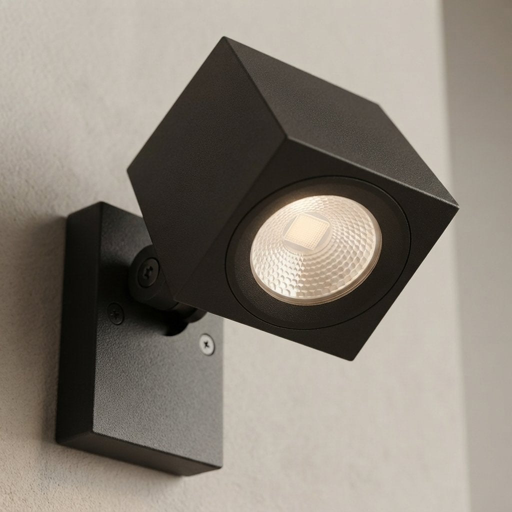 Outdoor Wall Spotlight, Adjustable Aluminium, IP65, 5W LED