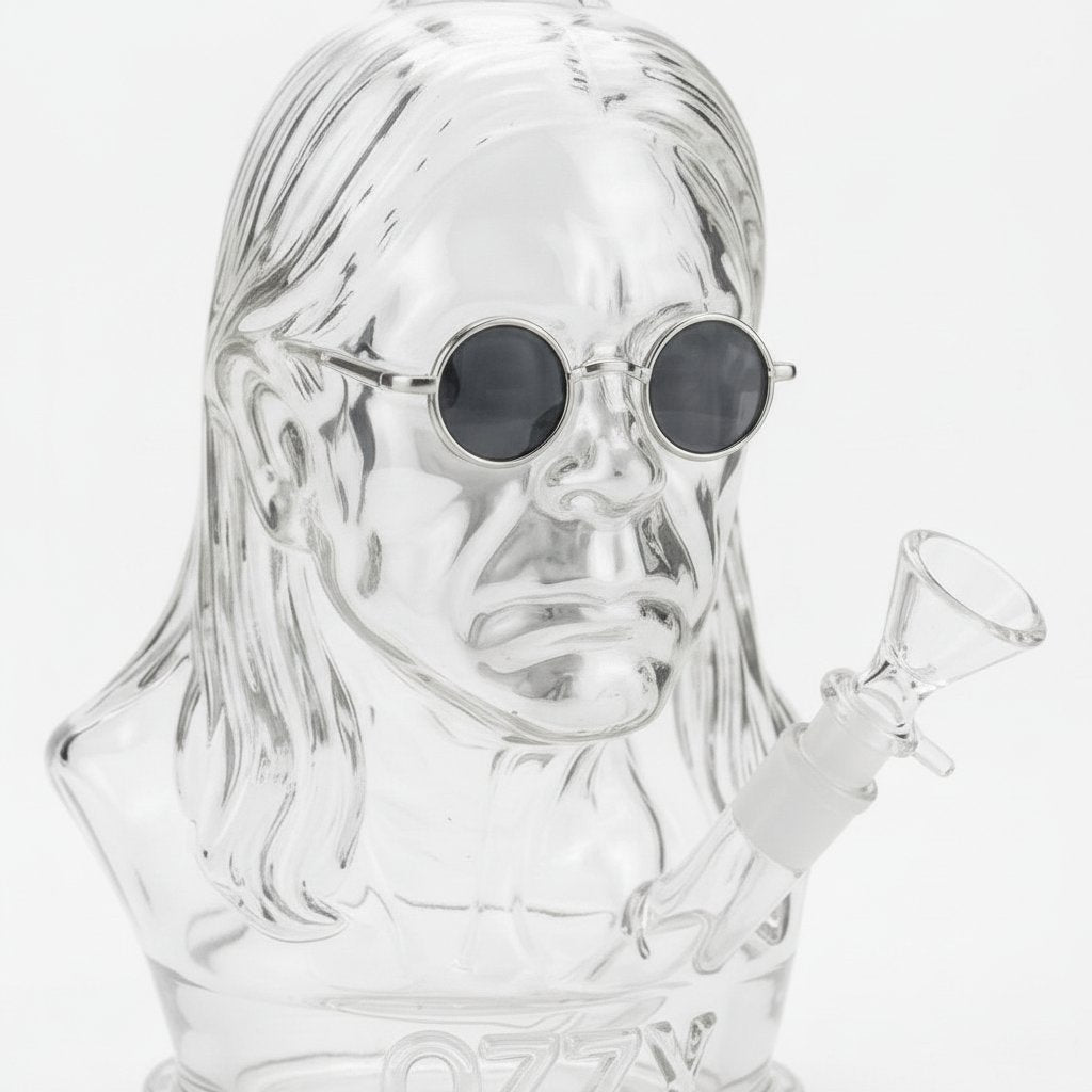Rock Icon Bust Borosilicate Glass Water Pipe – Collector Piece