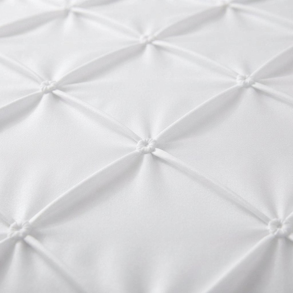 Pintuck Duvet Cover Set with Diamond Texture