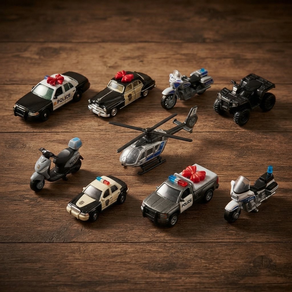 Police Car Advent Calendar with 24 Mini Vehicle Surprises