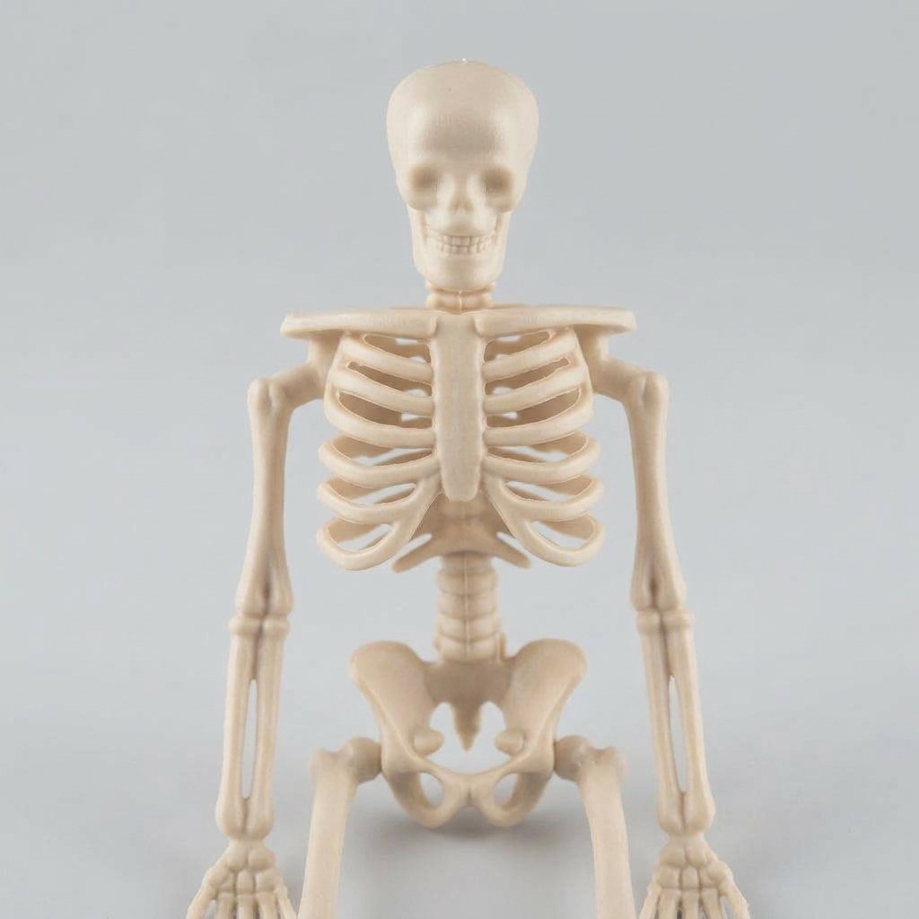 Posable Mini Skeleton Figurines with Jute Twine – Set of 6 or 12
