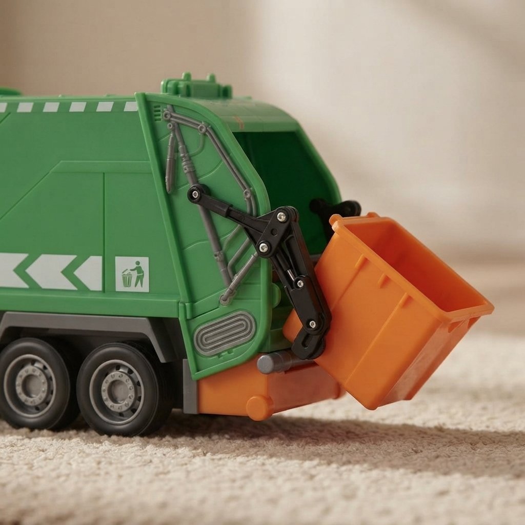 RC Garbage Truck with Lights & Sounds, 1:24 Scale