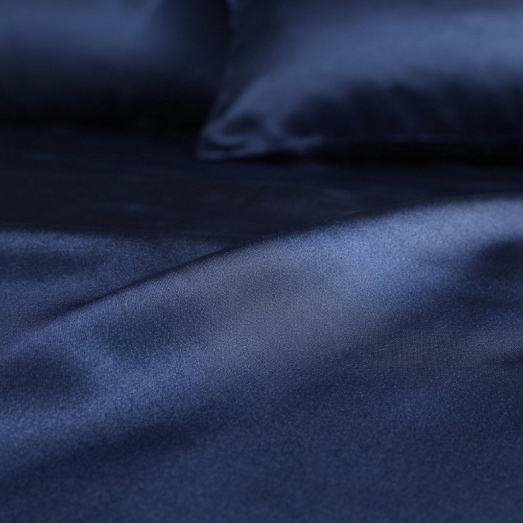 Satin Silk-Blend Duvet Cover Set with Pillowcases