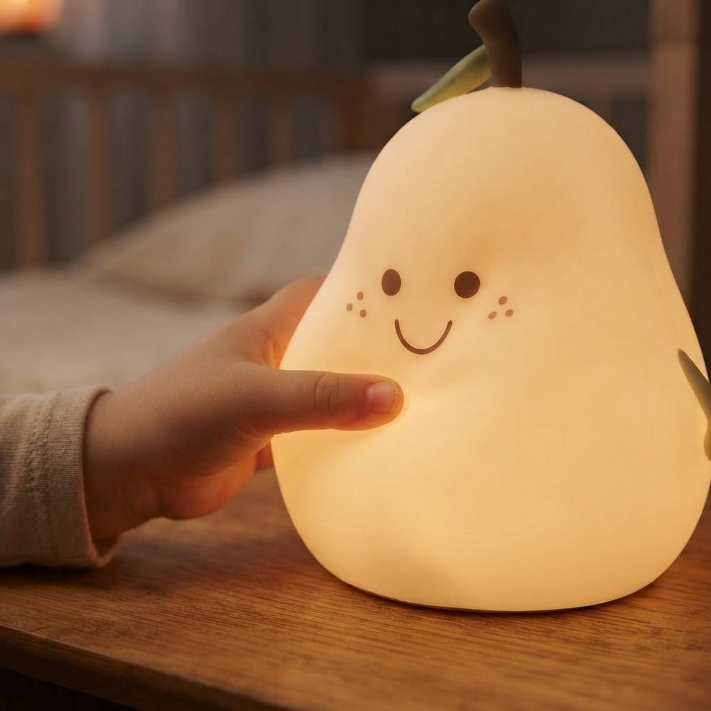 Silicone Night Light for Children, Dimmable LED