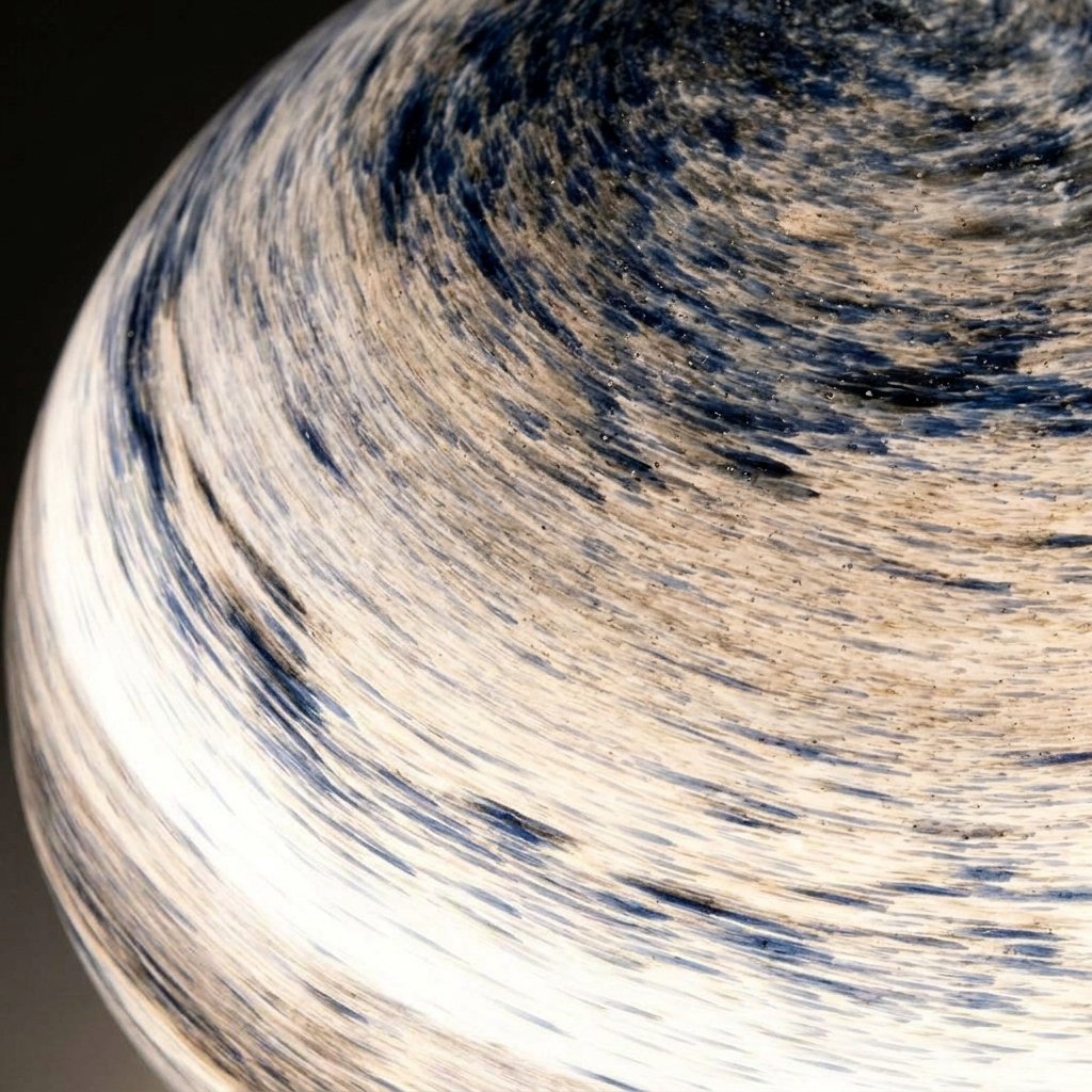 Sphere LED Table Lamp with Swirling Planet Pattern