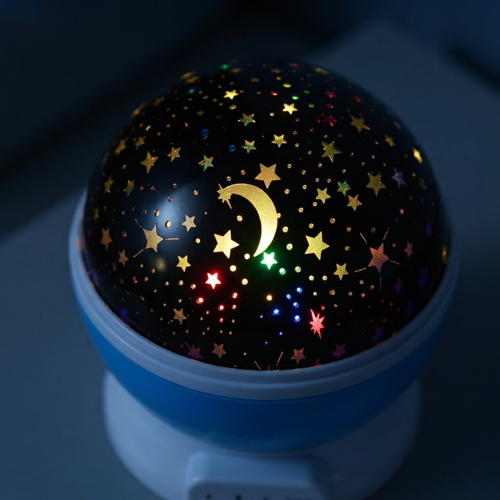 Star Projector Night Light with Rotating LED Colours