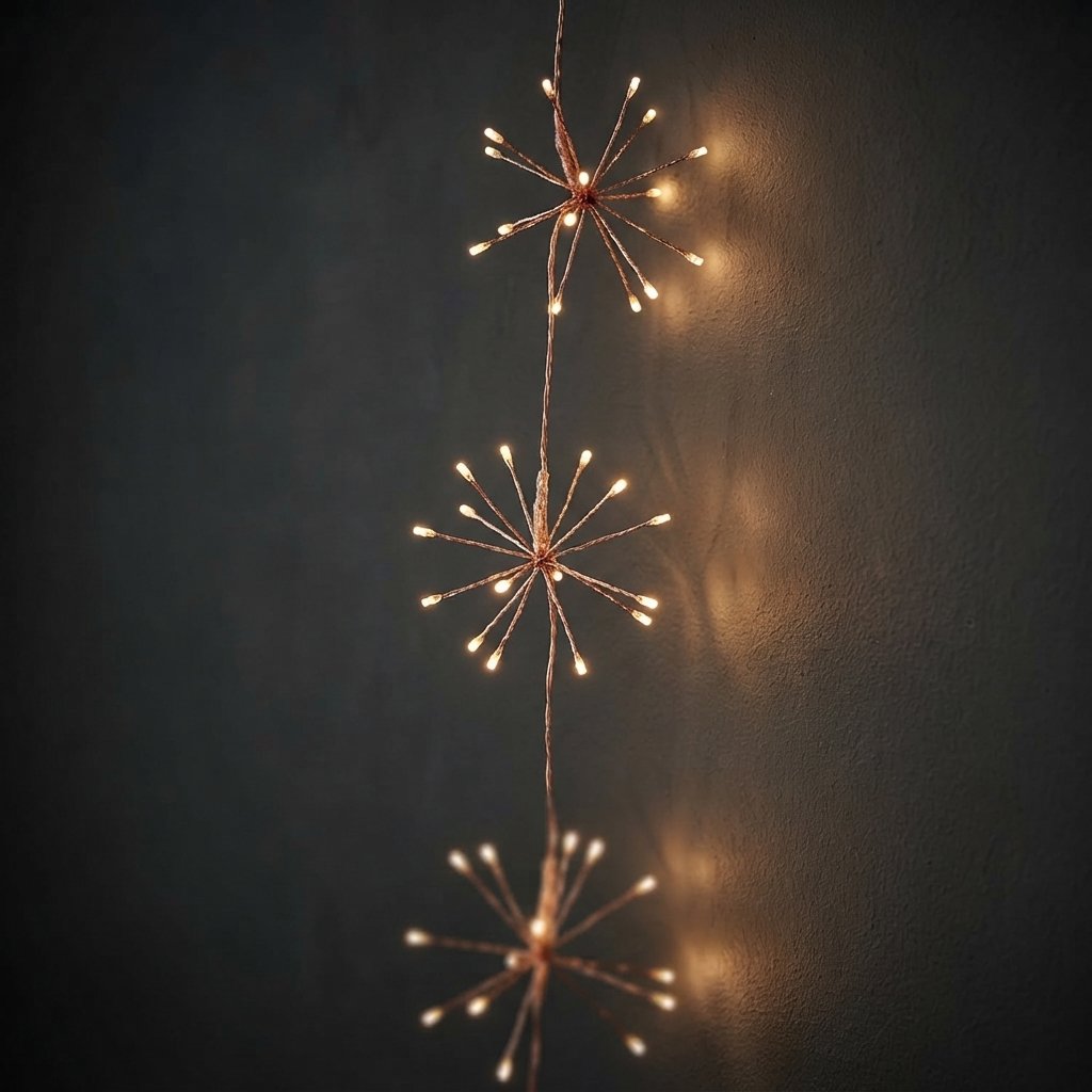 Starburst Fairy Lights, Warm White LED, Indoor & Outdoor