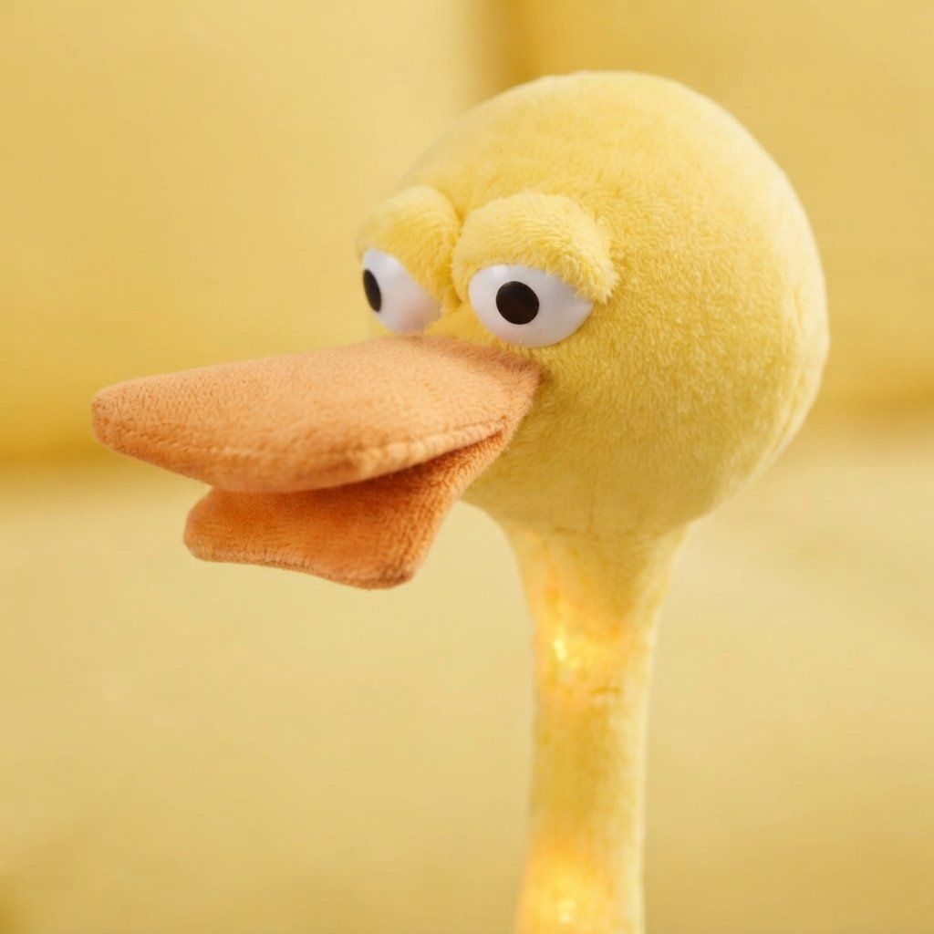 Talking Duck Plush Toy with Voice Mimicry and Music