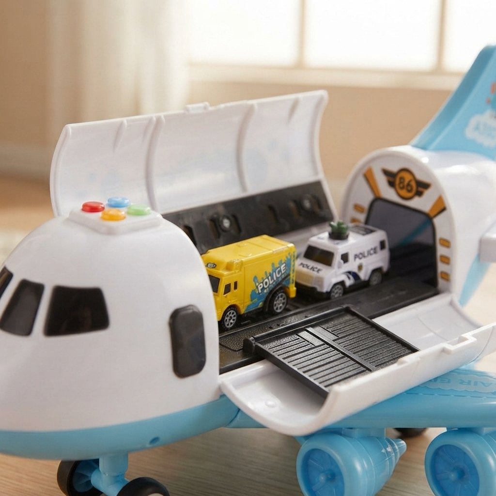 Toy Aeroplane Playset with Vehicles & Accessories