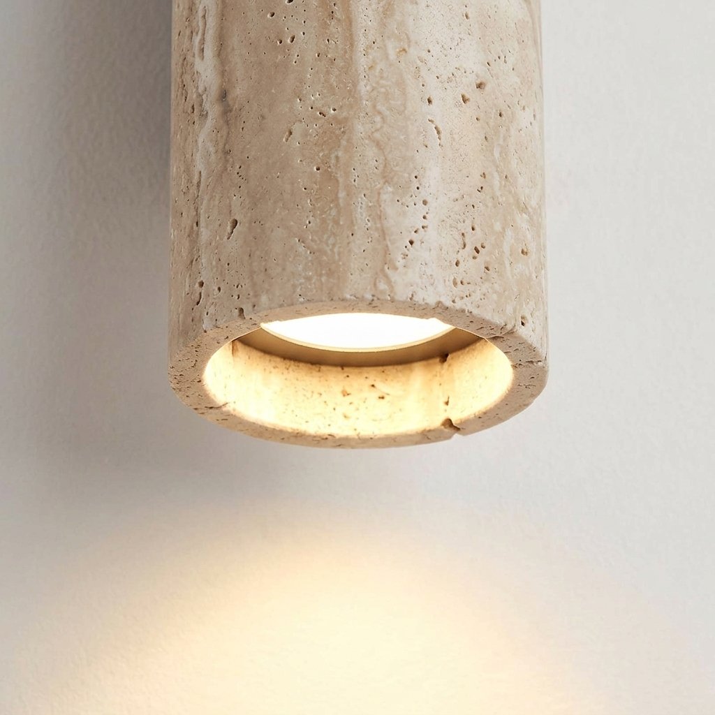Travertine Up & Down Wall Sconce – Natural Stone