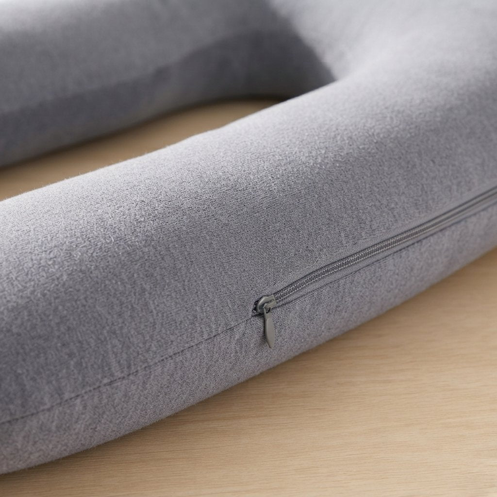 U-Shaped Pregnancy Pillow with Cotton Cover & Microfibre Fill