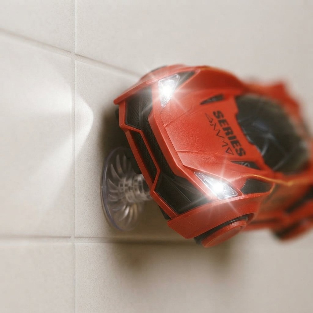 Wall-Climbing RC Car with Laser Remote Control