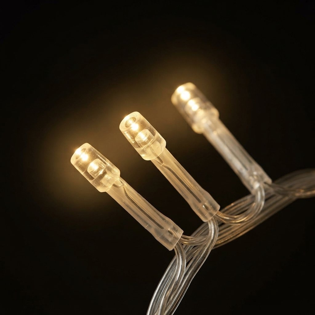 Warm White LED String Lights, Battery Operated, 200 LEDs