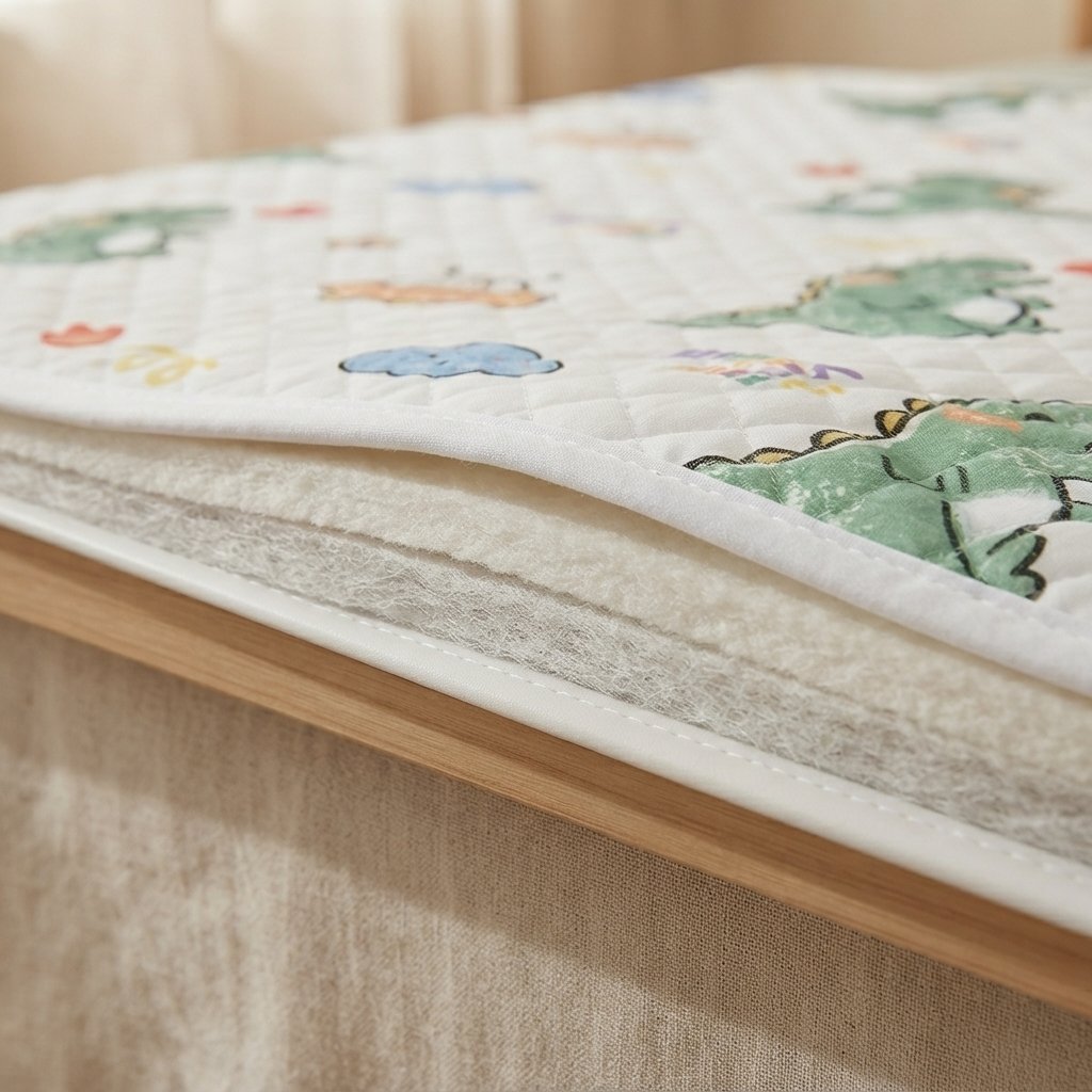 Waterproof Washable Bed Protector Pad with Cartoon Print