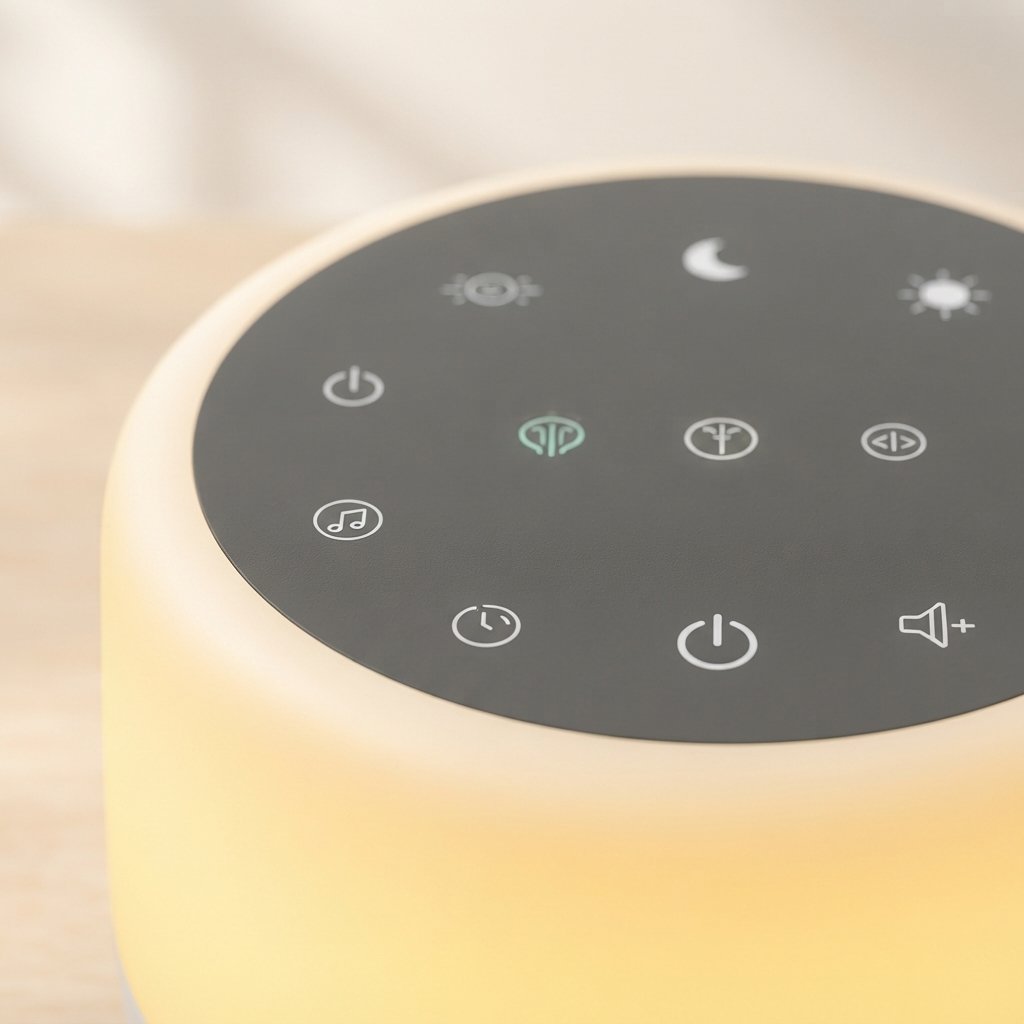 White Noise Sound Machine with Night Light and Timer