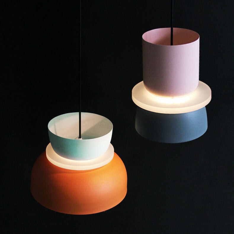 Macaron Acrylic Dome Pendant Light LED E27 12W