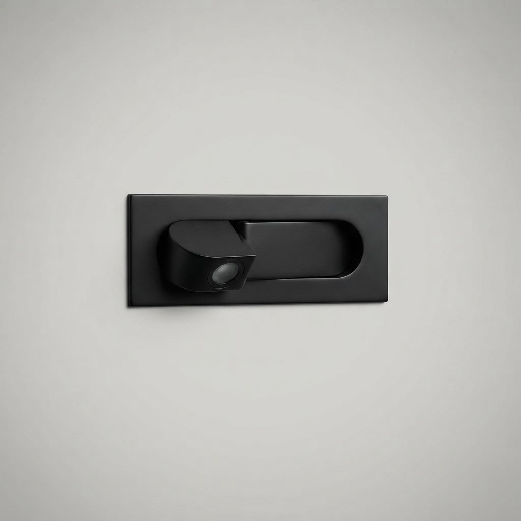Adjustable LED Wall Reading Light with 3 Colour Temperatures — Matt Black