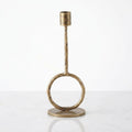 Antique Gold Ring Candle Holder – Sculptural Taper Stand — Small