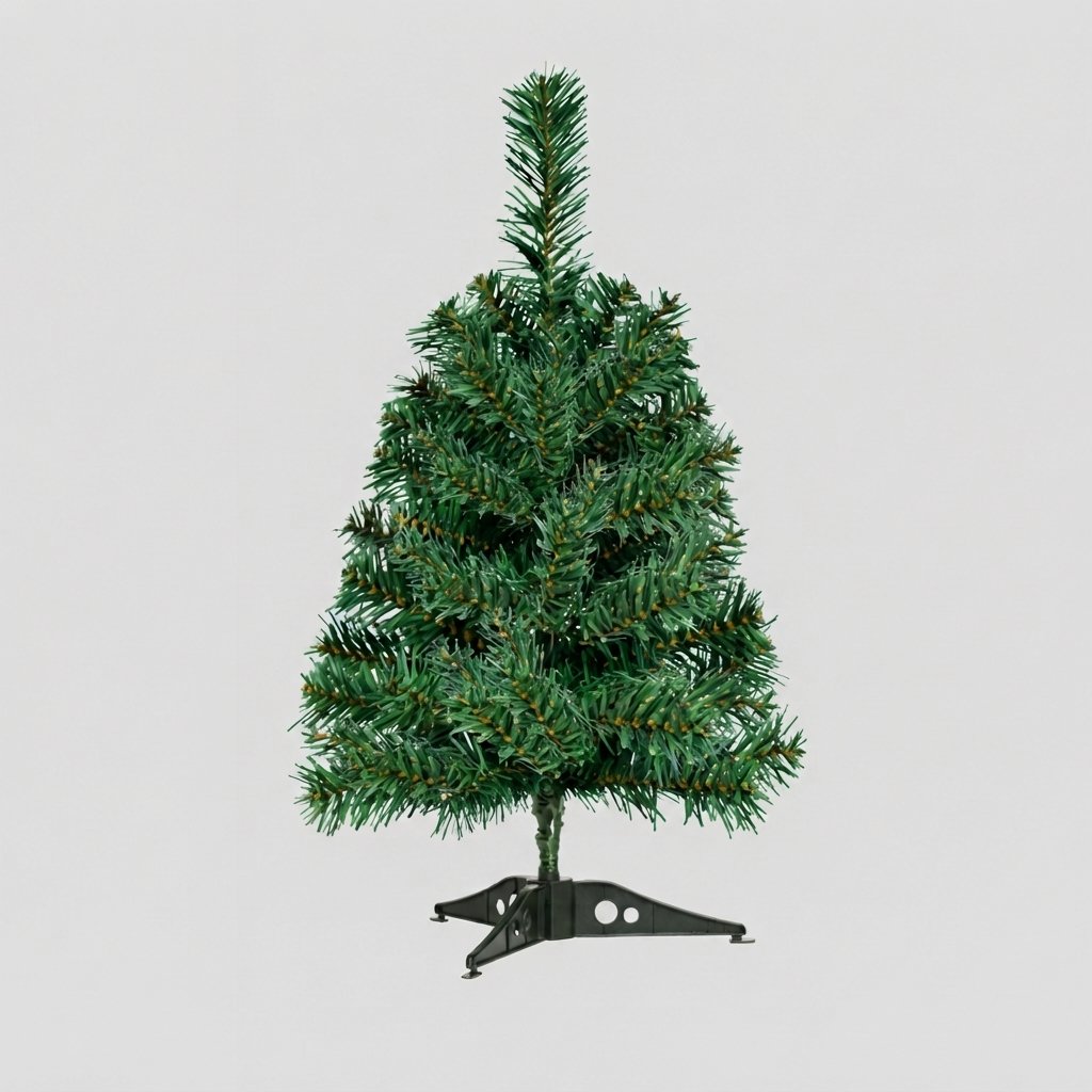 Artificial Christmas Tree with Metal Stand, Green PVC — Green