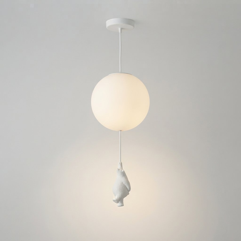 Bear & Balloon Children's Ceiling Light, Warm White — warm white