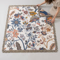 Botanical Tassel Throw – Reversible Double-Sided Cotton — 150x200cm