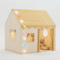 Children's Indoor Playhouse Tent with String Lights — Yellow