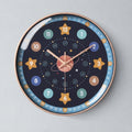 Children's Silent Wall Clock, Space Design, 12 Inch — Standard title