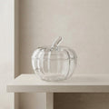 Clear Tempered Glass Pumpkin Jar with Lid – Decorative Autumn Container — Default