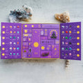 Crystal Advent Calendar with 24 Gemstones, Carved Figurines and Zodiac Reference Charts — 1 SET
