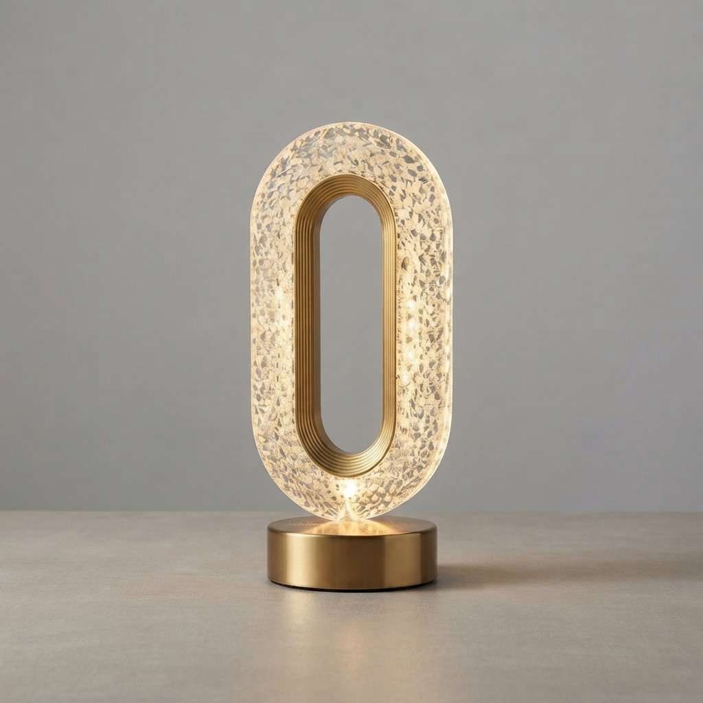 Crystal LED Night Light with Touch Dimming, USB Rechargeable — Ball