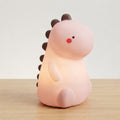 Dinosaur Silicone LED Night Light for Kids, 7 Colours — Pink