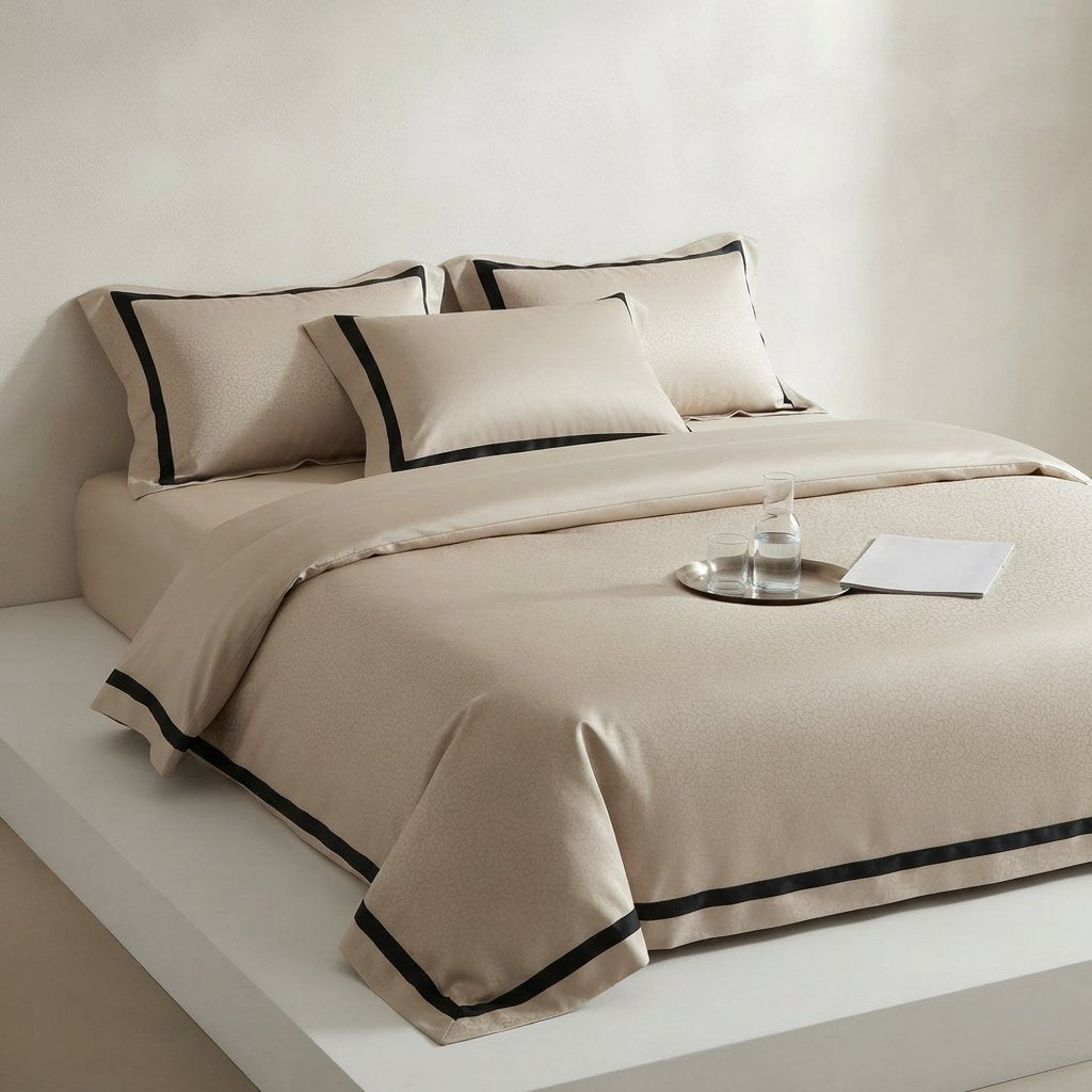 Egyptian Cotton Duvet Cover Set – Satin Weave — Double [200x230cm]