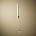 Flameless LED Christmas Tree Candles with Crystal Drops — Gold