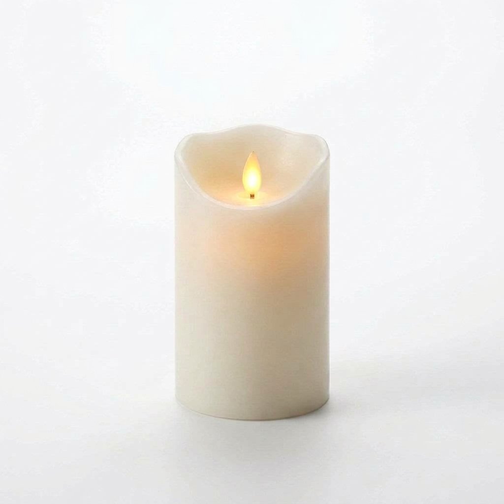 Flickering LED Flameless Candles, Battery Operated Tealights and Pillar Candles for Indoor Decoration and Parties — Warm White