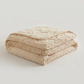 Fluffy Pillowcases Set of 2 – Textured Plush, 48x74 cm — Beige