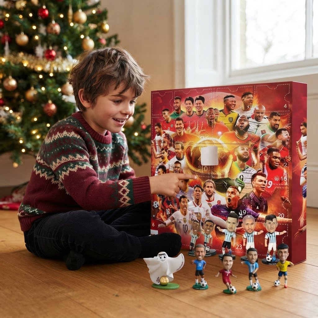Football Advent Calendar with 24 Figurine Surprises — Style A