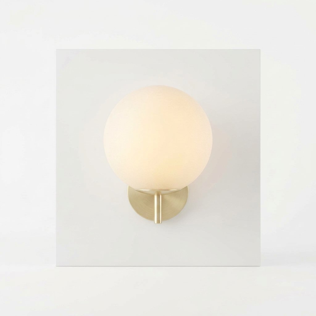 Frosted Glass Globe Wall Light, 3 Sizes — Warm