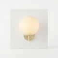 Frosted Glass Globe Wall Light, 3 Sizes — Warm