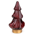 Glass LED Christmas Tree Decoration, Red, Green or Gold — Red