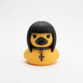 Goth Rubber Duck Decoration with Studded Collar, Chains and Moulded Details – Gothic and Punk Character Variants — A