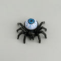 Halloween Spider Tea Light with Flickering LED Flameless Candle – Battery-Operated Decoration — Spider Back Blue Eyeball