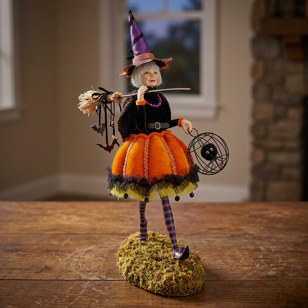 Halloween Witch Figurine – Decorative Indoor Character Figure — Daphne