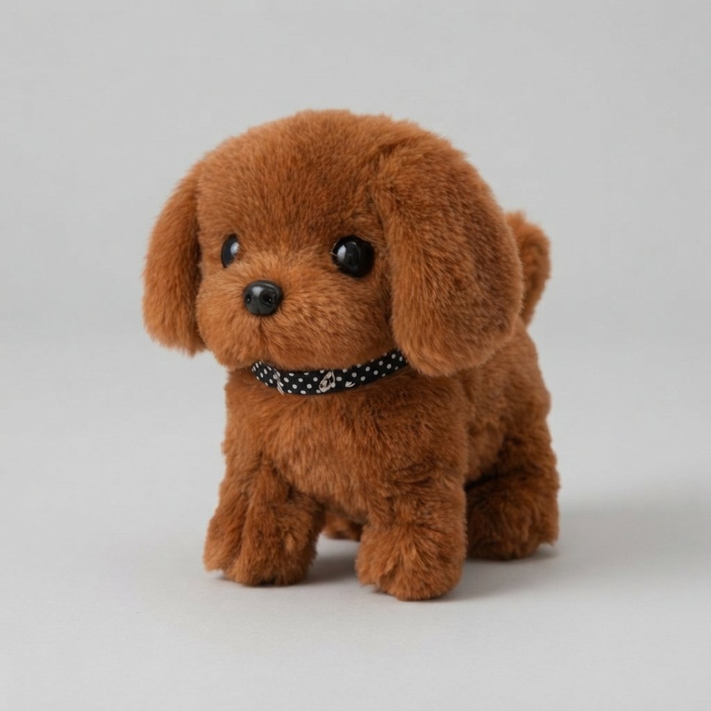 Interactive Plush Puppy Toy – Walks, Barks & Wags — Brown