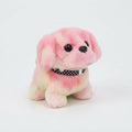 Interactive Walking Barking Plush Puppy Toy — Pink