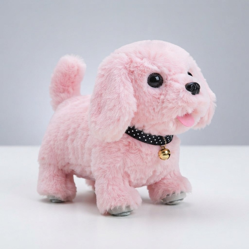 Interactive Walking Plush Robot Puppy Toy with Sounds — A