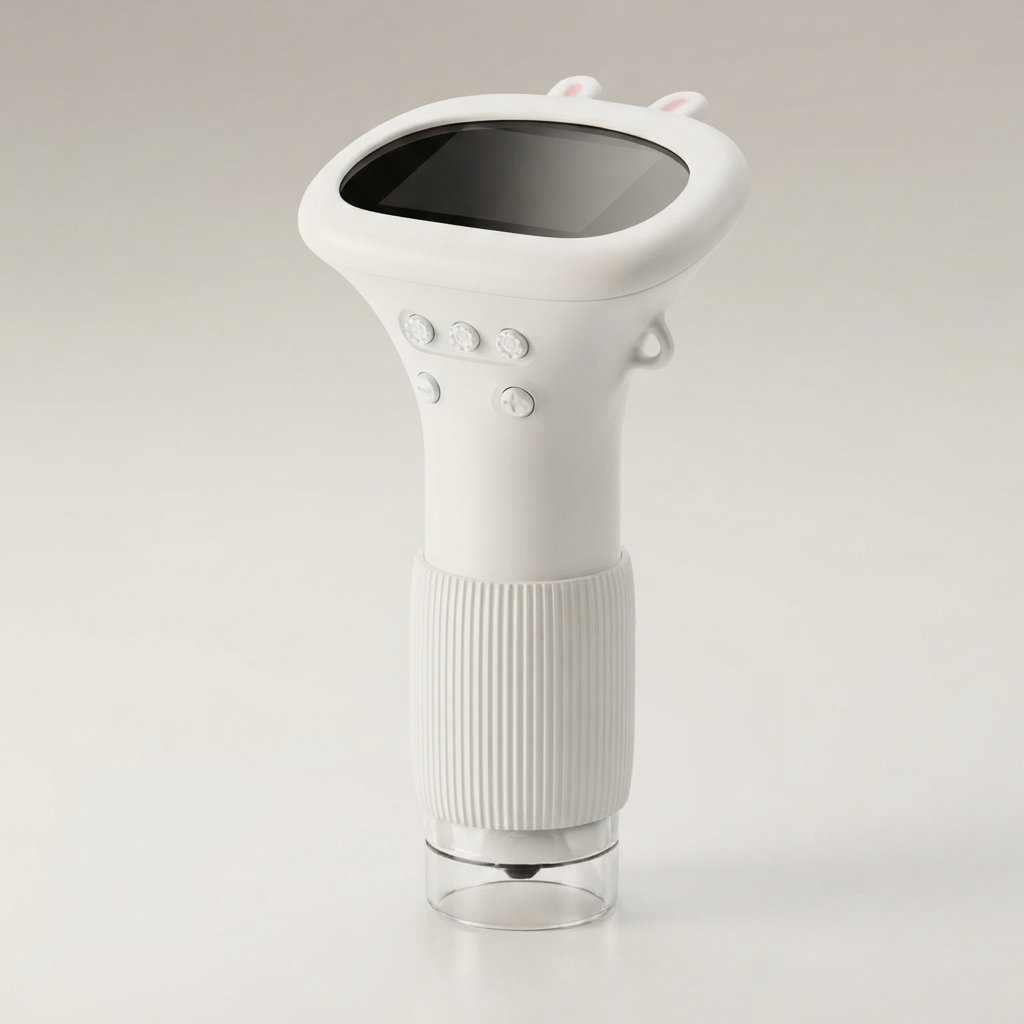 Kids' Digital Microscope with IPS Colour Display, 1000X — White